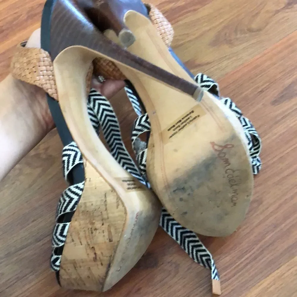 Sam Edelman high platform heels BoHo chic